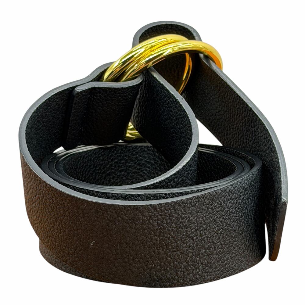 B-Low The Belt Tumble Vegan Leather Wrap Belt Women L/XL Black Modern Minimalist - Picture 8 of 11